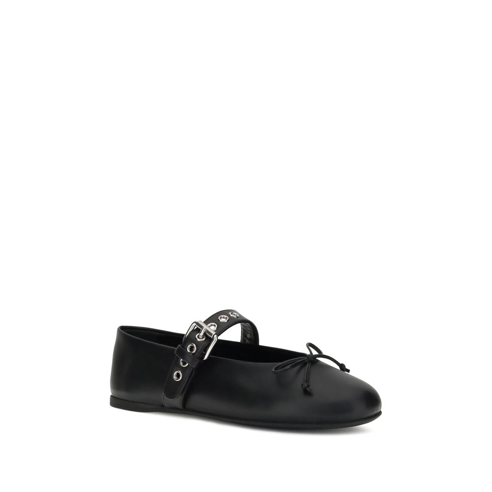 Miu Miu Leather Ballerinas - Beyzy Store - Miu Miu