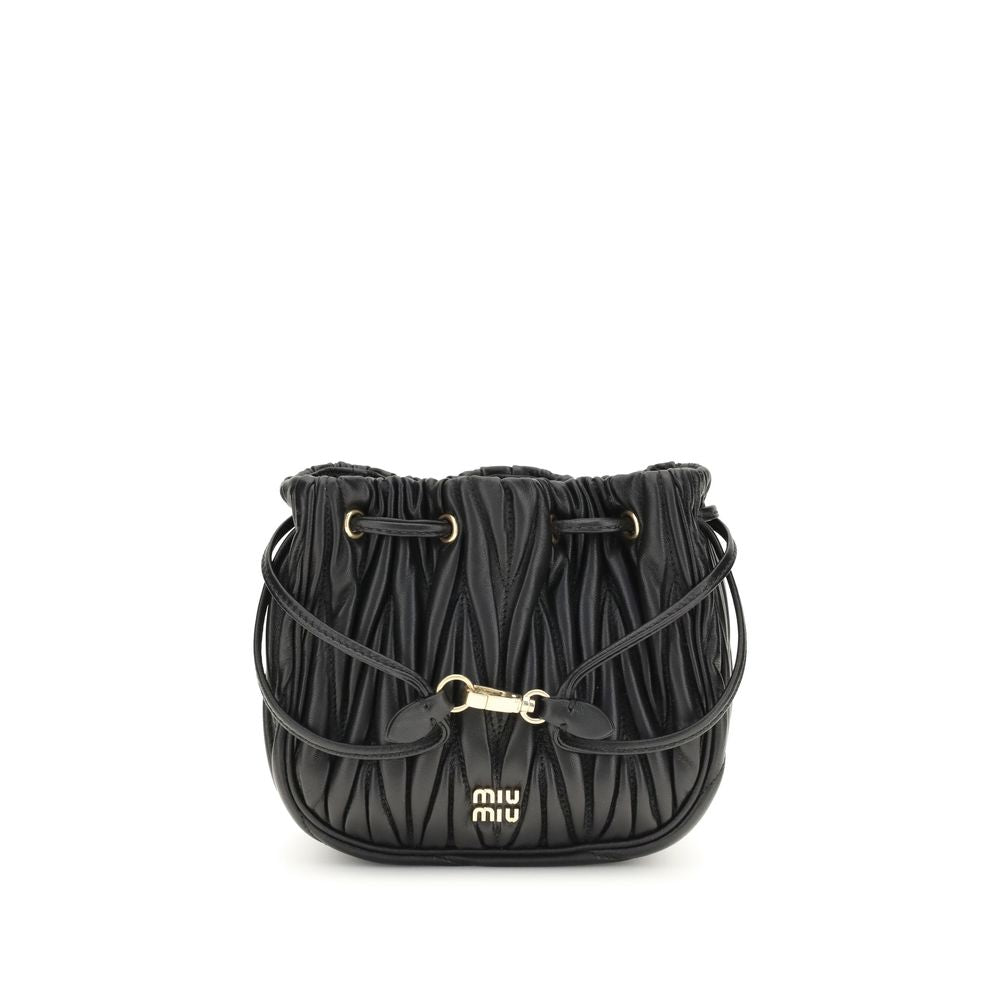Miu Miu Matelassé nappa leather Pouch - Beyzy Store - Miu Miu
