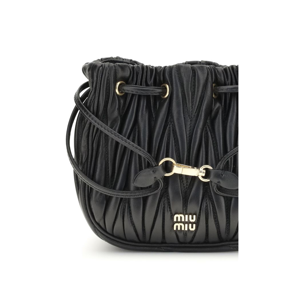 Miu Miu Matelassé nappa leather Pouch - Beyzy Store - Miu Miu