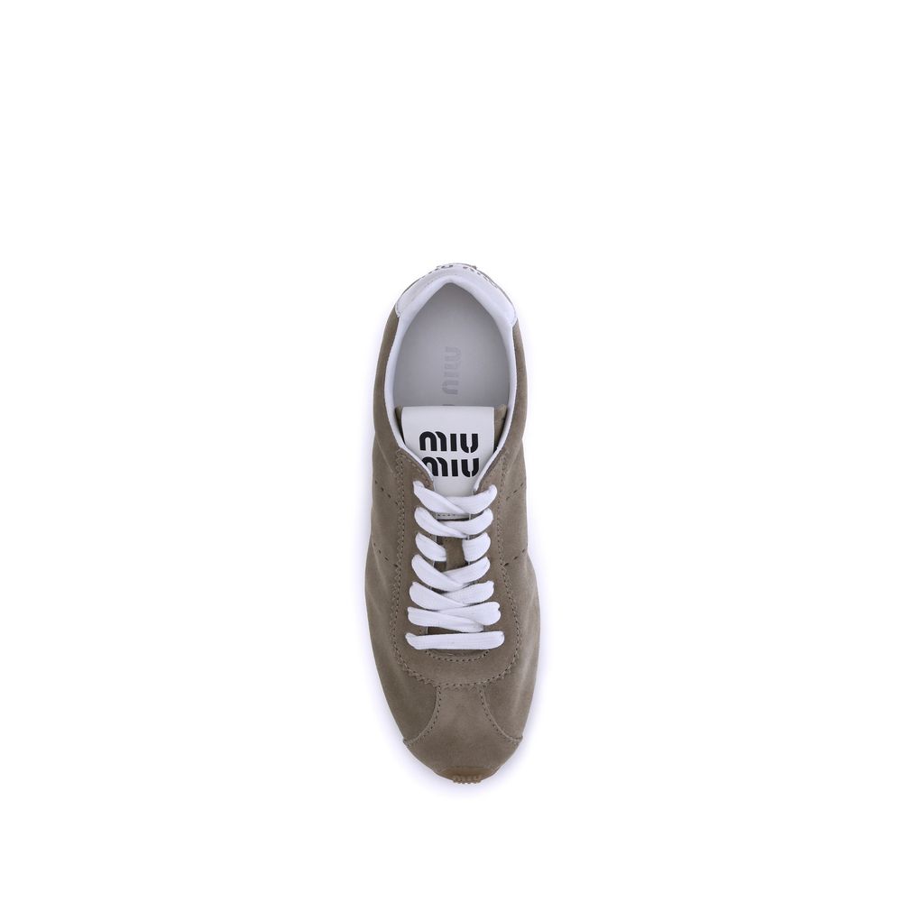 Miu Miu Suede Plume Sneakers - Beyzy Store - Miu Miu