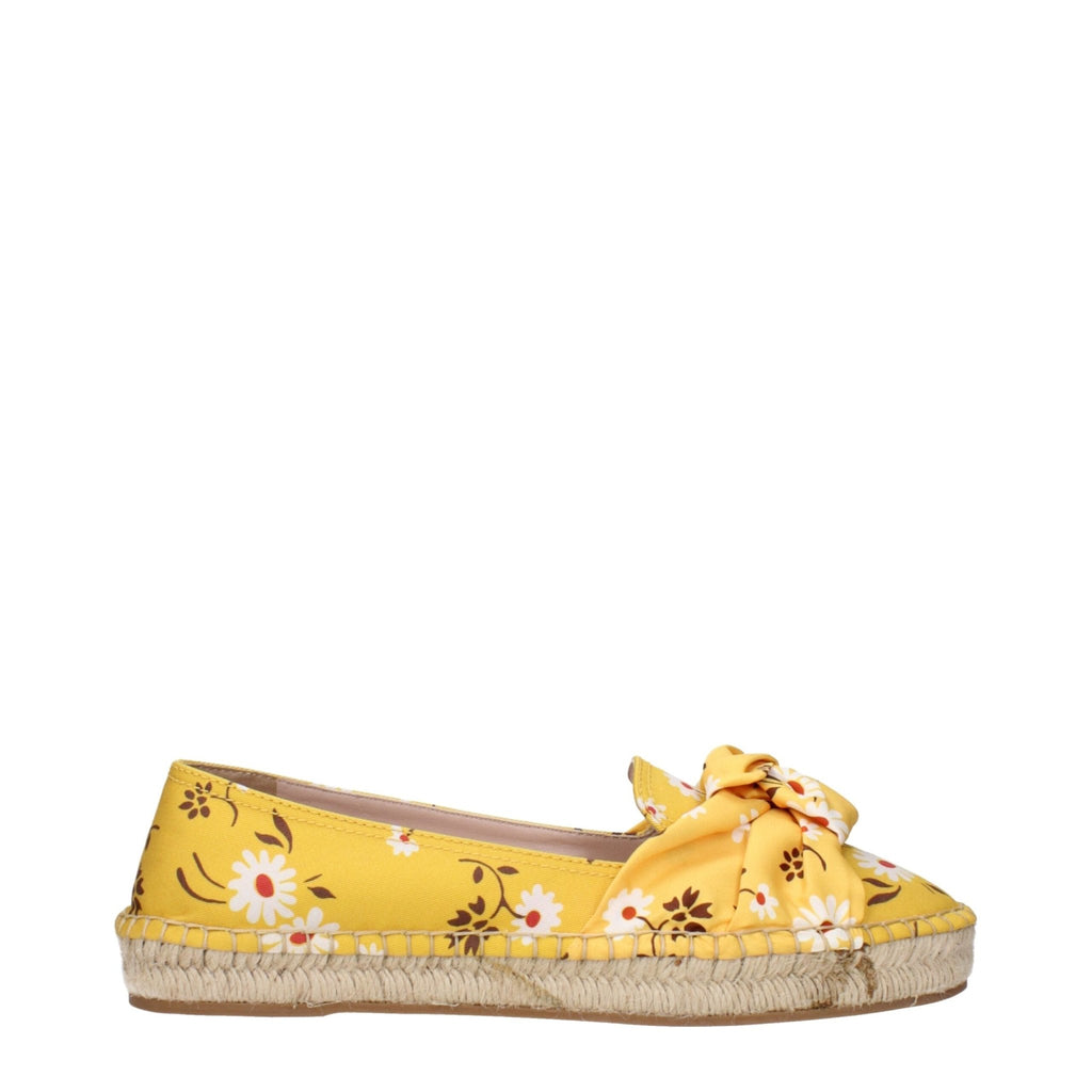 Miu Miu Yellow Fabric Espadrille - Beyzy Store - Miu Miu