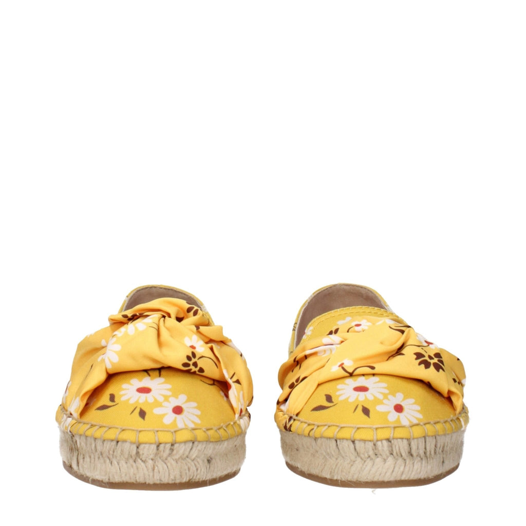 Miu Miu Yellow Fabric Espadrille - Beyzy Store - Miu Miu