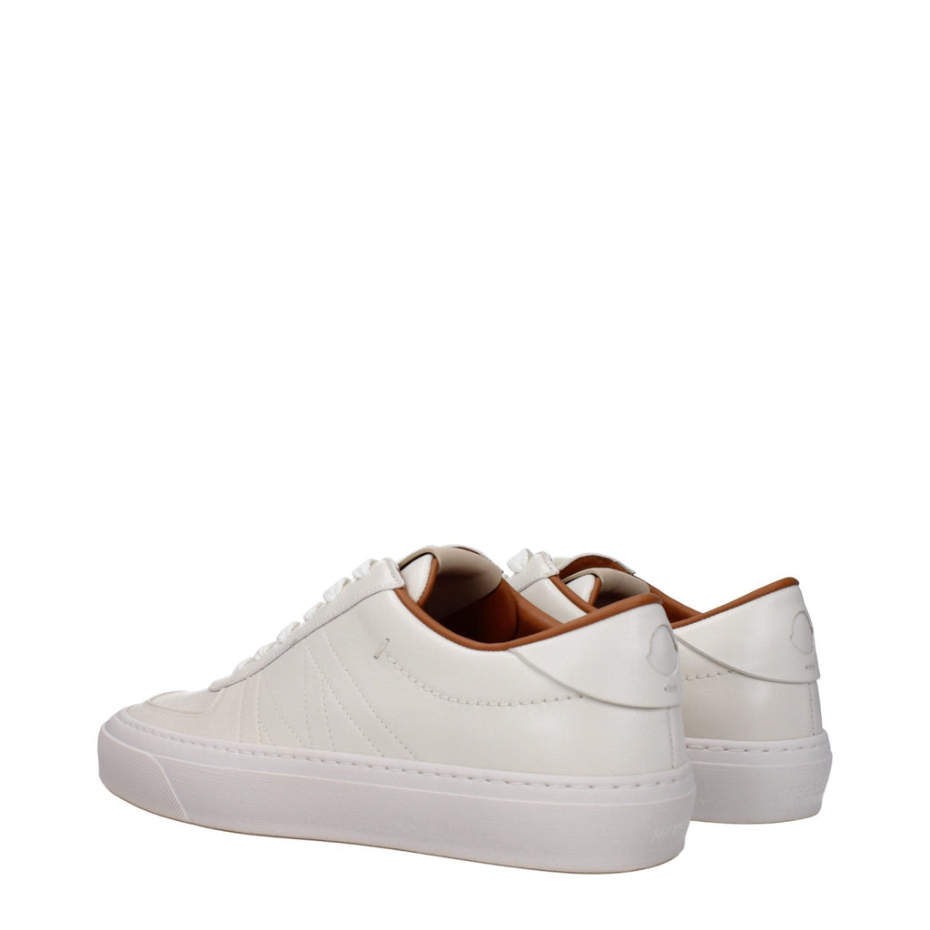 Moncler Beige Leather Sneakers - Beyzy Store - Moncler