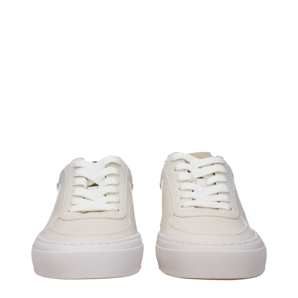 Moncler Beige Leather Sneakers - Beyzy Store - Moncler
