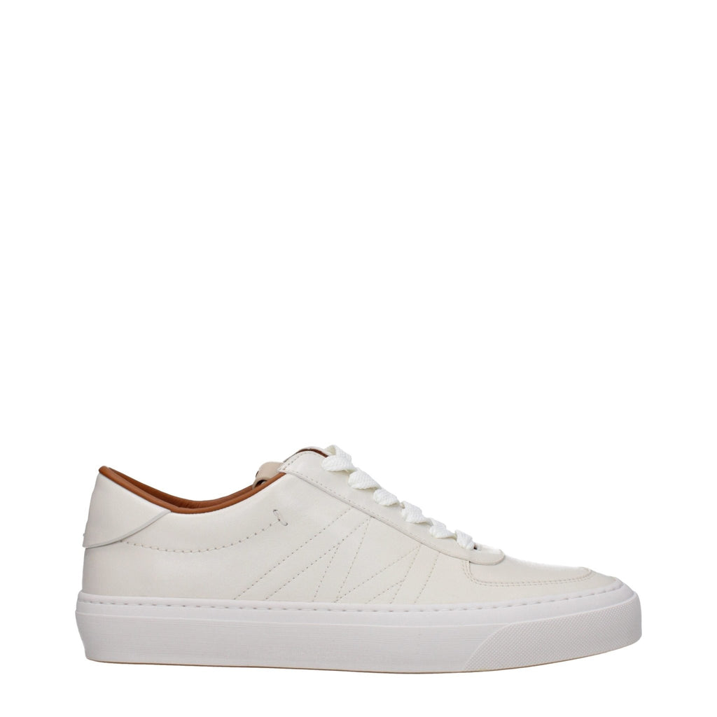 Moncler Beige Leather Sneakers - Beyzy Store - Moncler