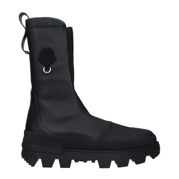 Moncler Black Leather Ankle - Beyzy Store - Moncler