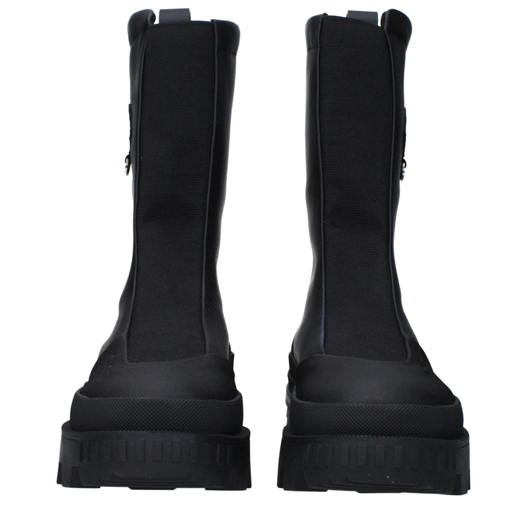 Moncler Black Leather Ankle - Beyzy Store - Moncler