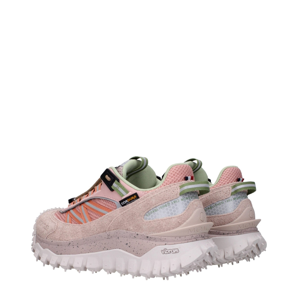 Moncler Pink Leather Sneakers - Beyzy Store - Moncler