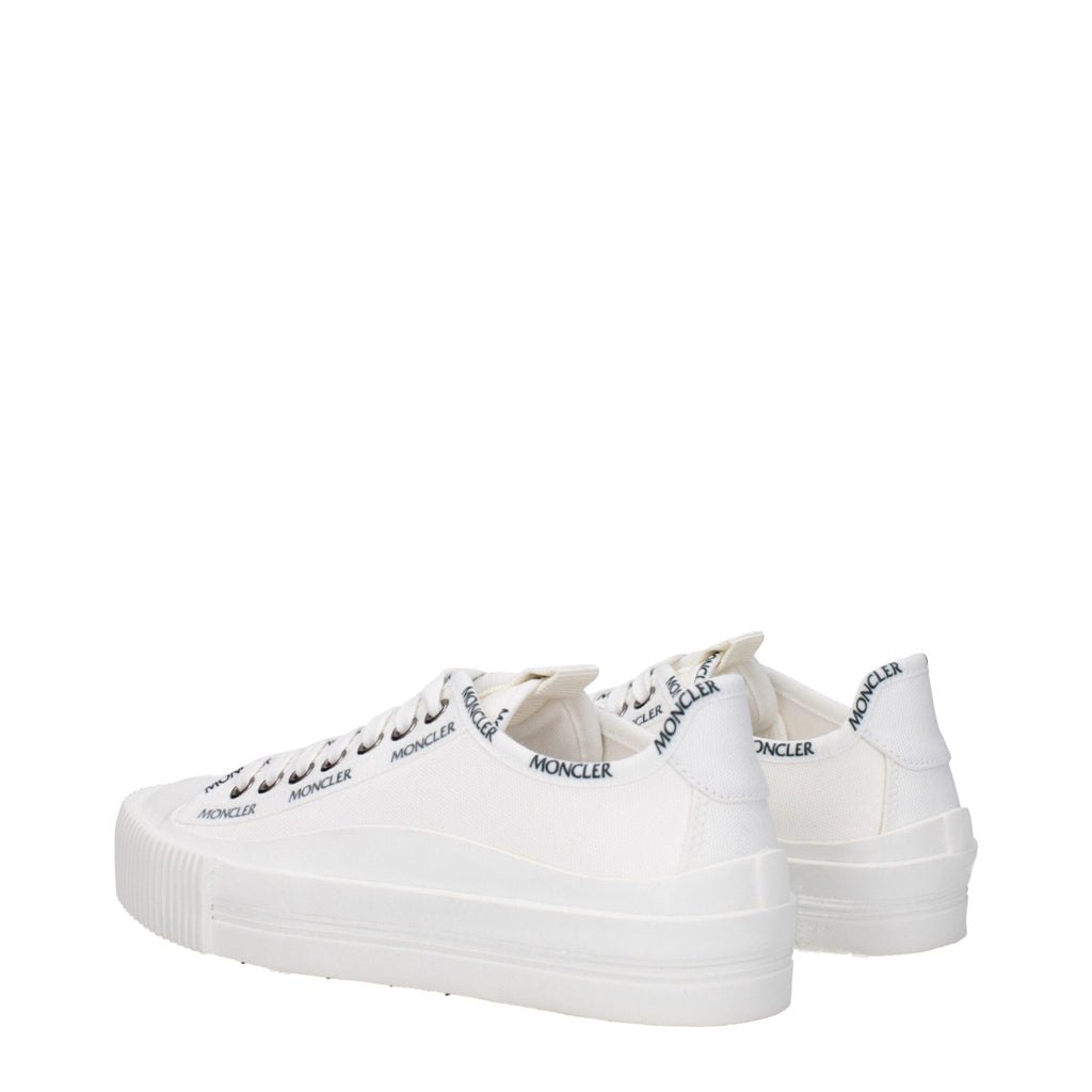 Moncler White Fabric Sneakers - Beyzy Store - Moncler