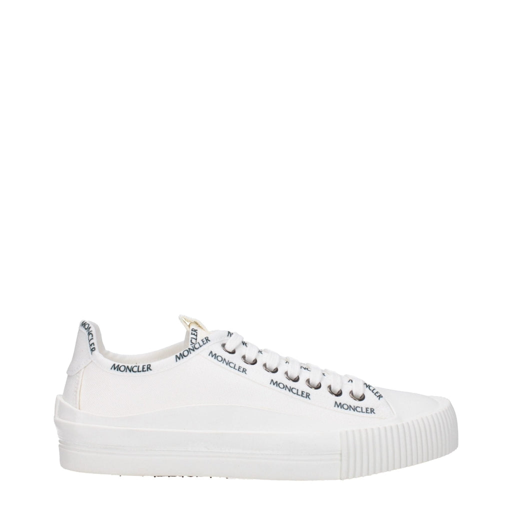 Moncler White Fabric Sneakers - Beyzy Store - Moncler