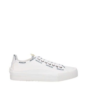 Moncler White Fabric Sneakers - Beyzy Store - Moncler