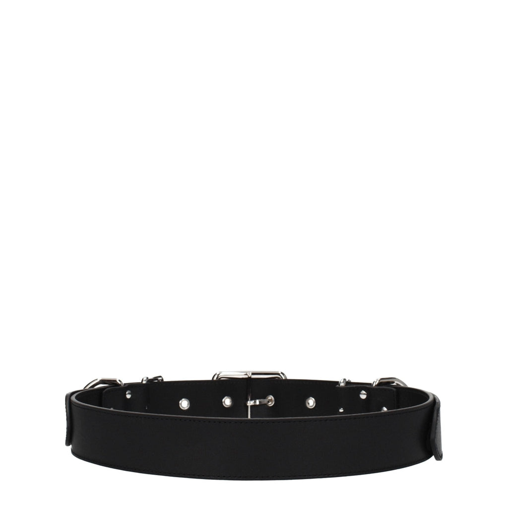 Moschino Black Leather Belt - Beyzy Store - Moschino