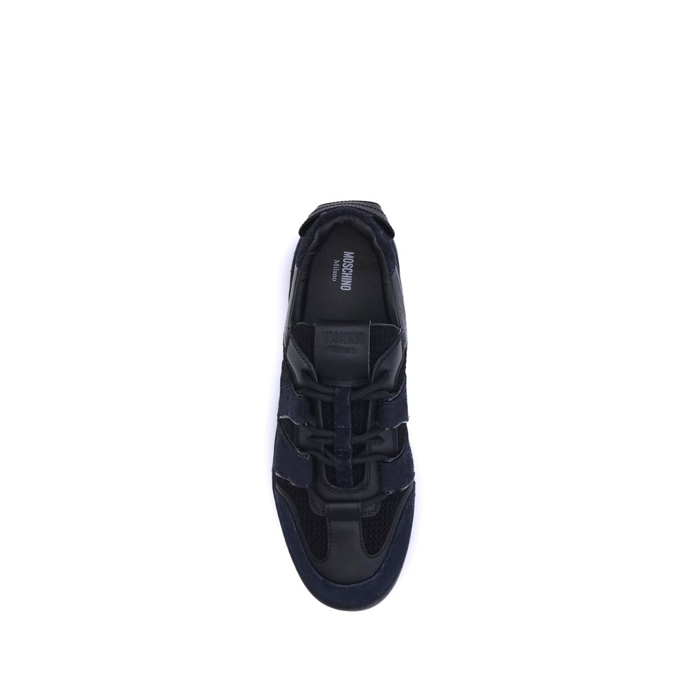 Moschino Leather and mesh Sneakers - Beyzy Store - Moschino