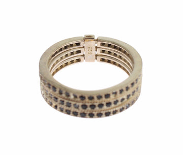 Nialaya Chic Silver & Black CZ Crystal Ring - Beyzy Store - Nialaya