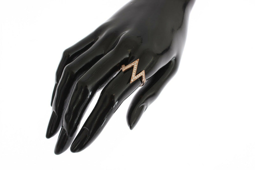 Nialaya Elegant Pink Crystal Encrusted Silver Ring - Beyzy Store - Nialaya