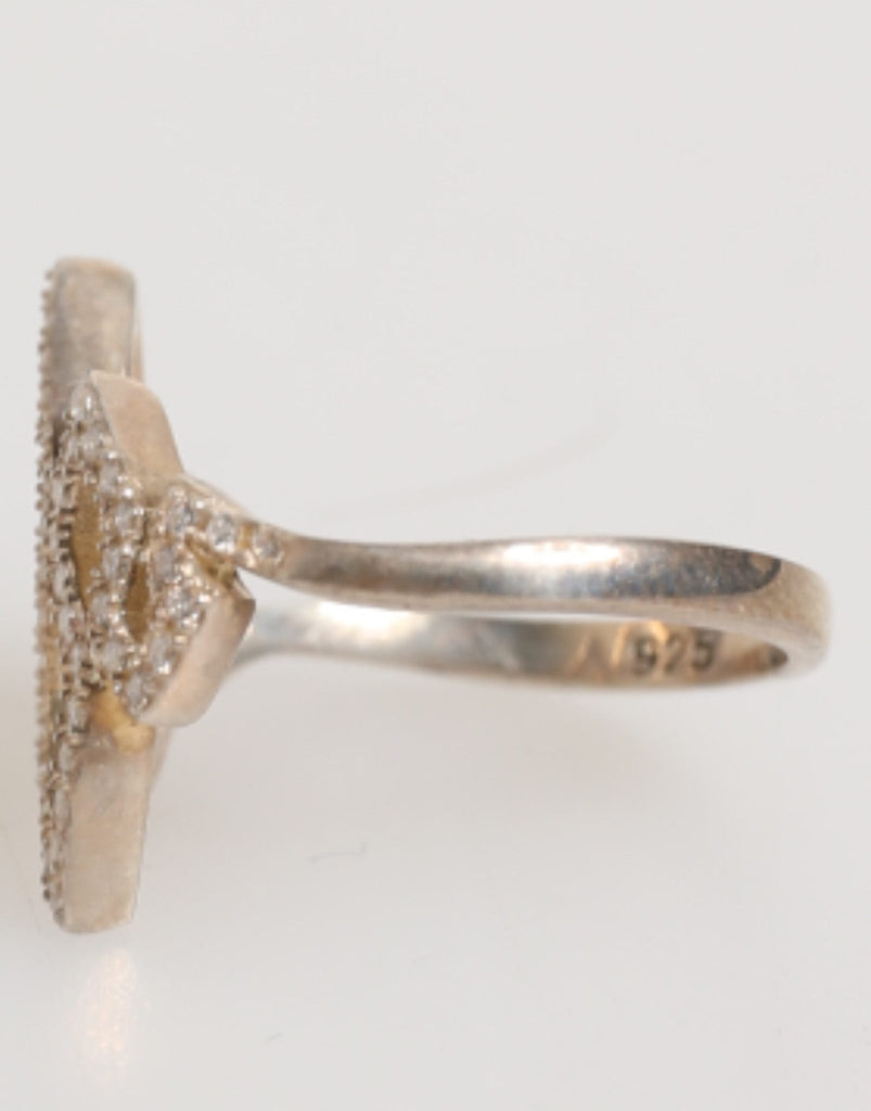 Nialaya Geometric Diamond Shape Pave CZ Crystal Jewelry Ring - Beyzy Store - Nialaya