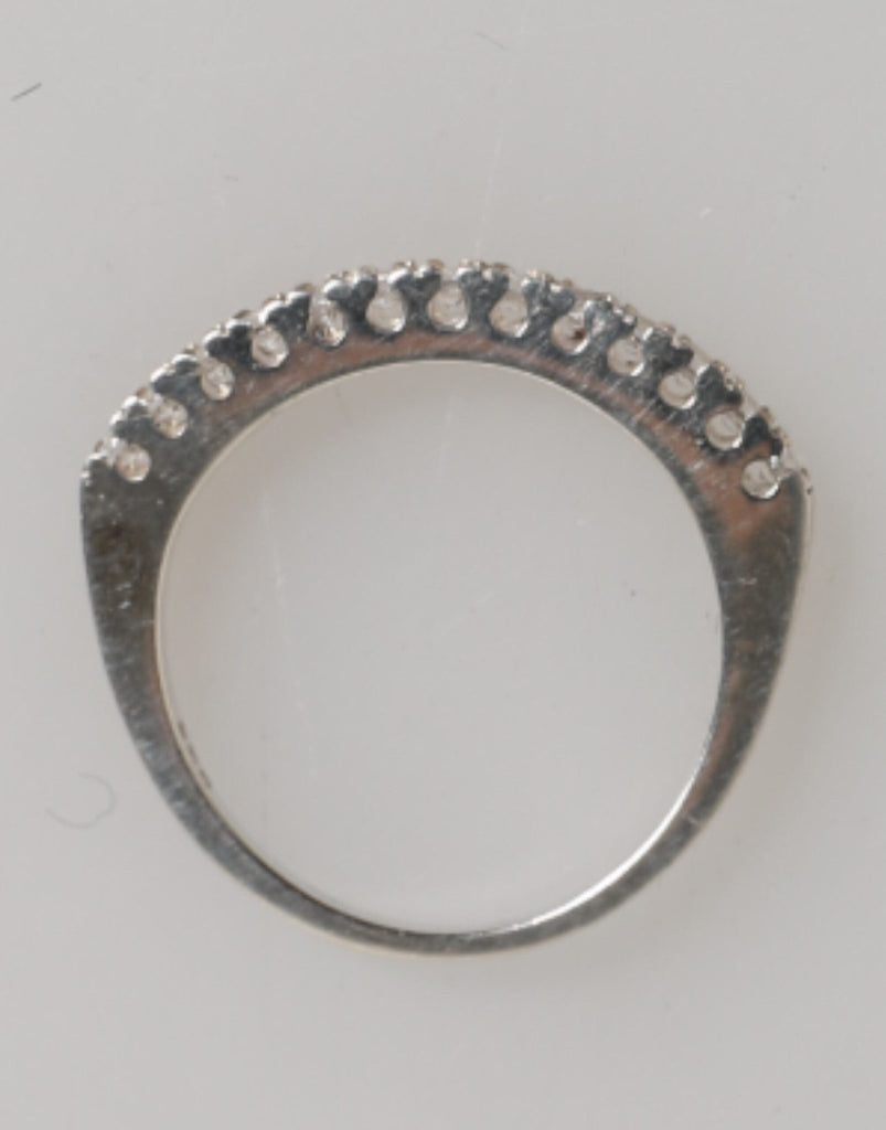Nialaya Sterling Silver 925 Band Pave CZ Crystal Eternity Ring - Beyzy Store - Nialaya