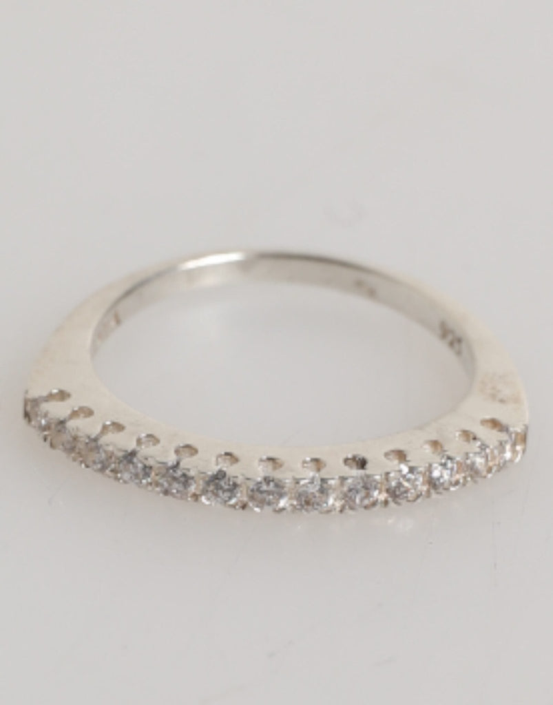 Nialaya Sterling Silver 925 Band Pave CZ Crystal Eternity Ring - Beyzy Store - Nialaya