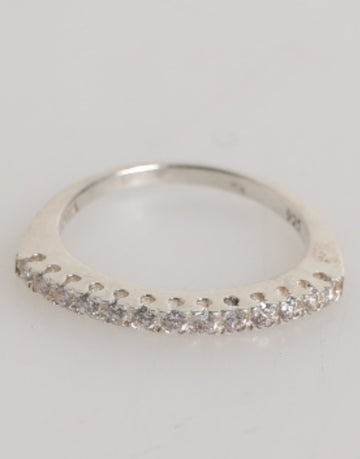 Nialaya Sterling Silver 925 Band Pave CZ Crystal Eternity Ring - Beyzy Store - Nialaya