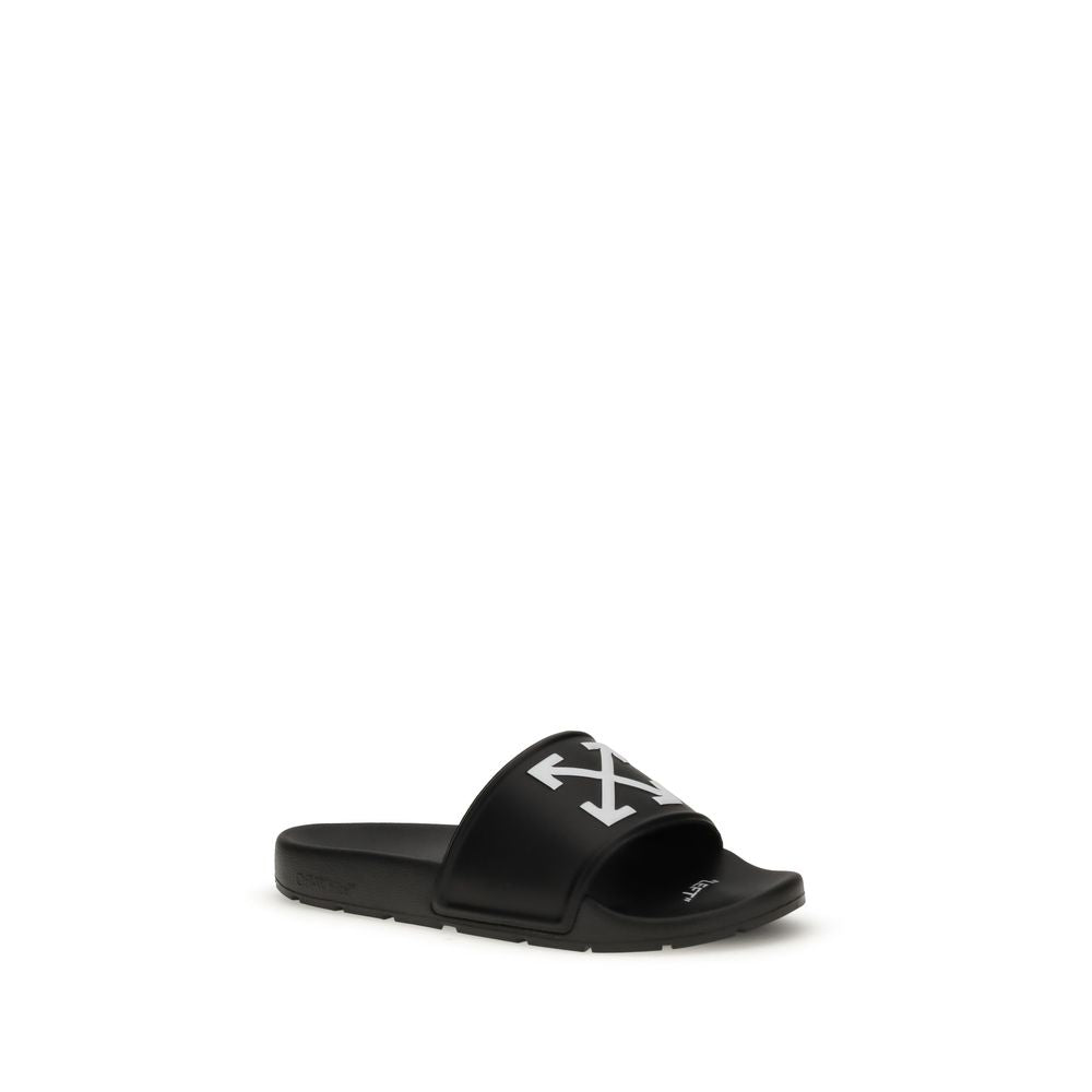 Off - White Arrow Sliders - Beyzy Store - Off - White