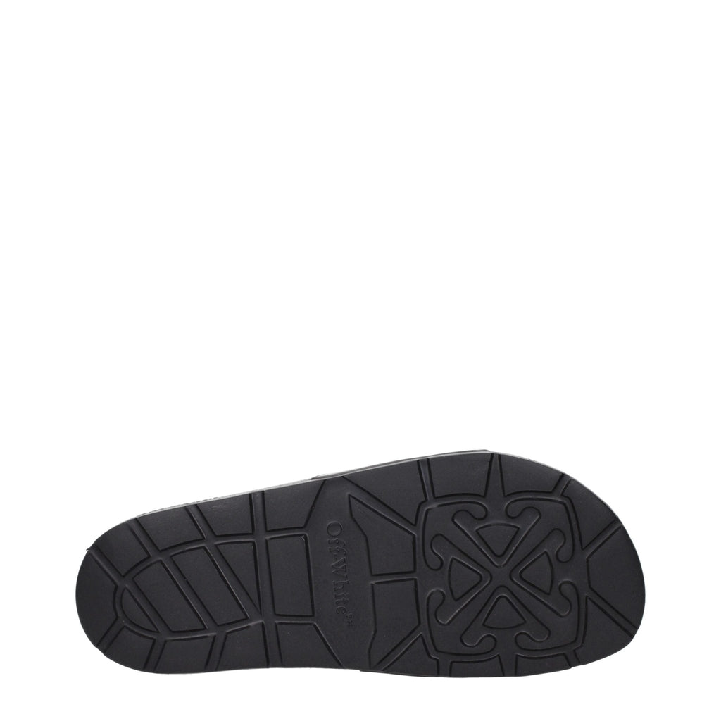 Off - White Black Cotton Slippers Sandals - Beyzy Store - Off - White