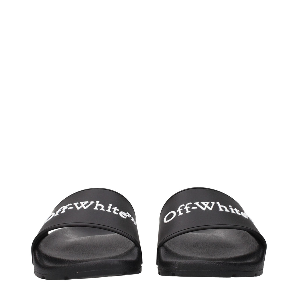 Off - White Black Cotton Slippers Sandals - Beyzy Store - Off - White