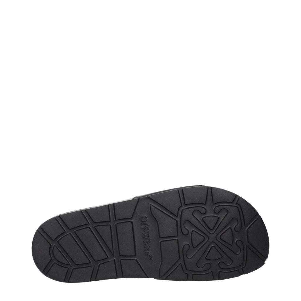 Off - White Black Cotton Slippers Sandals - Beyzy Store - Off - White