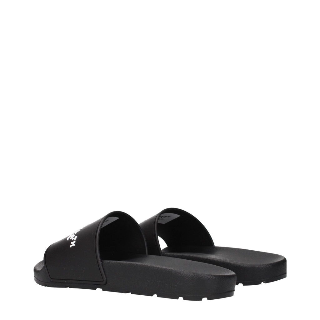 Off - White Black Cotton Slippers Sandals - Beyzy Store - Off - White