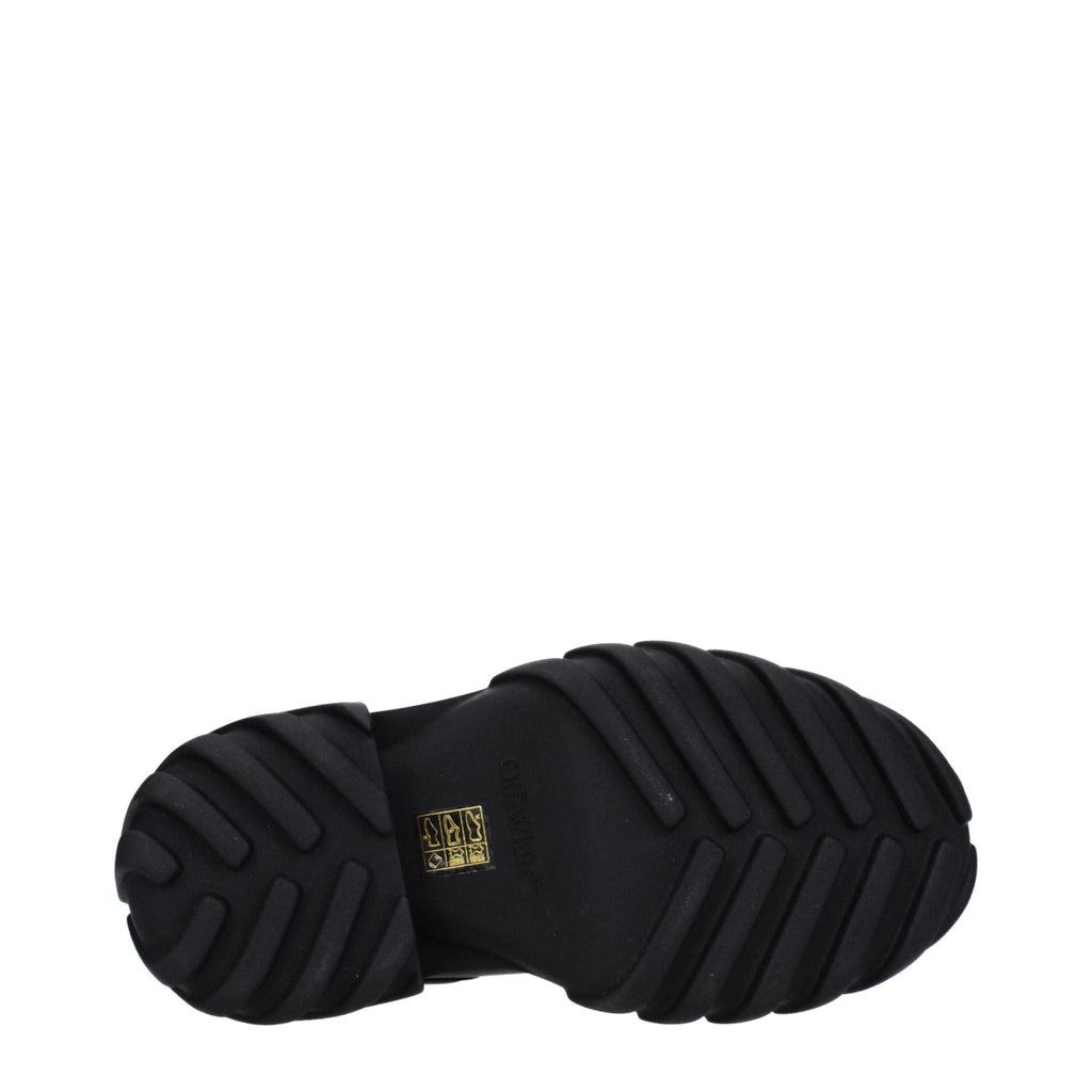 Off - White Black Leather Ankle - Beyzy Store - Off - White