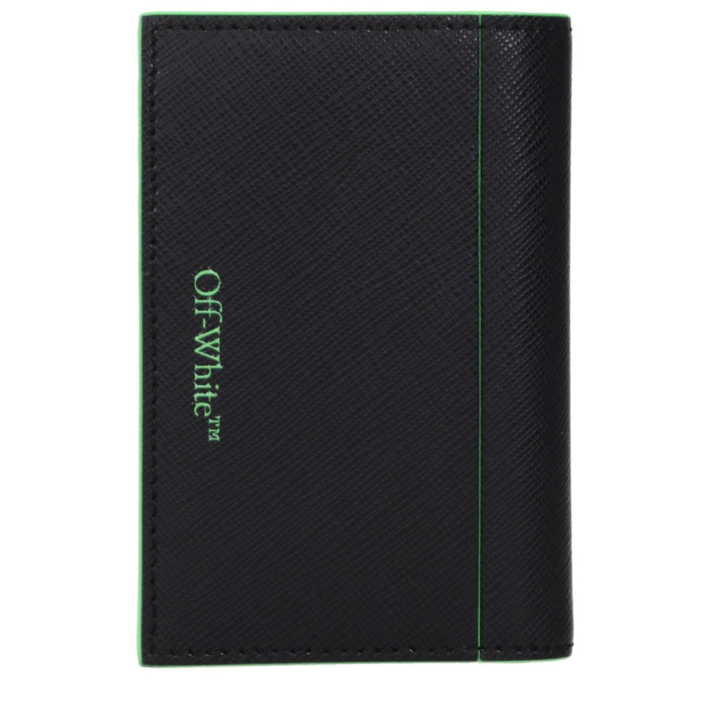 Off - White Black Leather Cardholder - Beyzy Store - Off - White