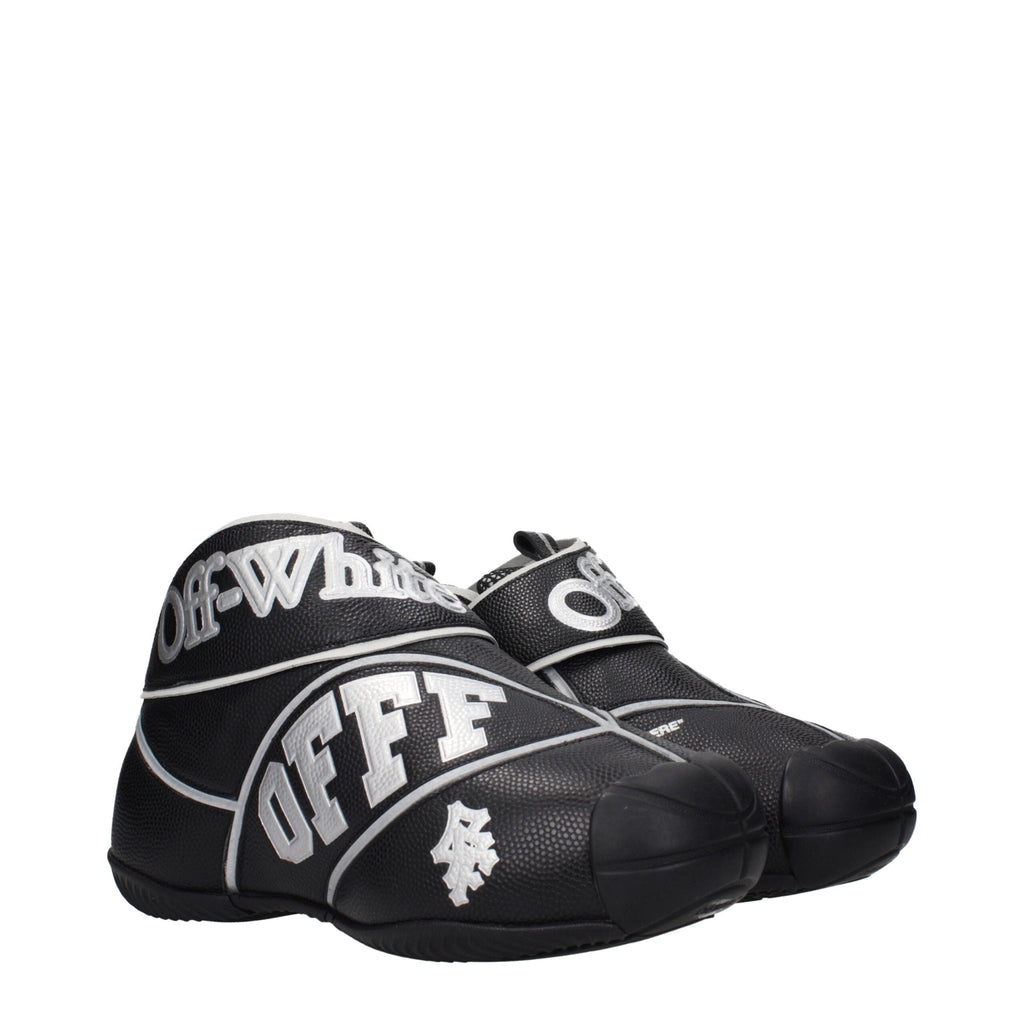 Off - White Black Leather High Tops - Beyzy Store - Off - White