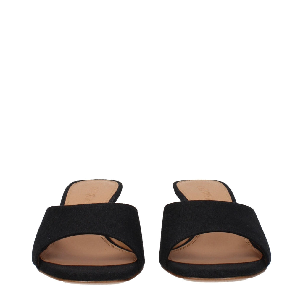 Off - White Black Linen Sandal - Beyzy Store - Off - White