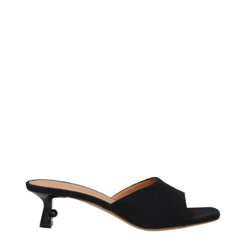 Off - White Black Linen Sandal - Beyzy Store - Off - White