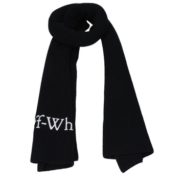 Off - White Black Wool Scarf - Beyzy Store - Off - White