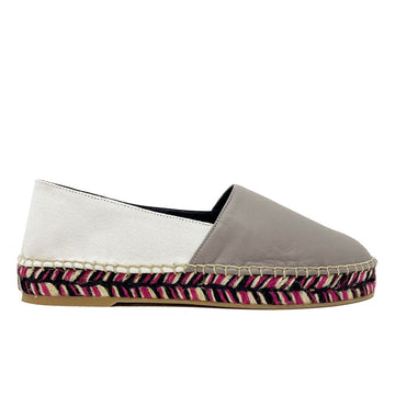 Off - White Leather Espadrilles - Beyzy Store - Off - White