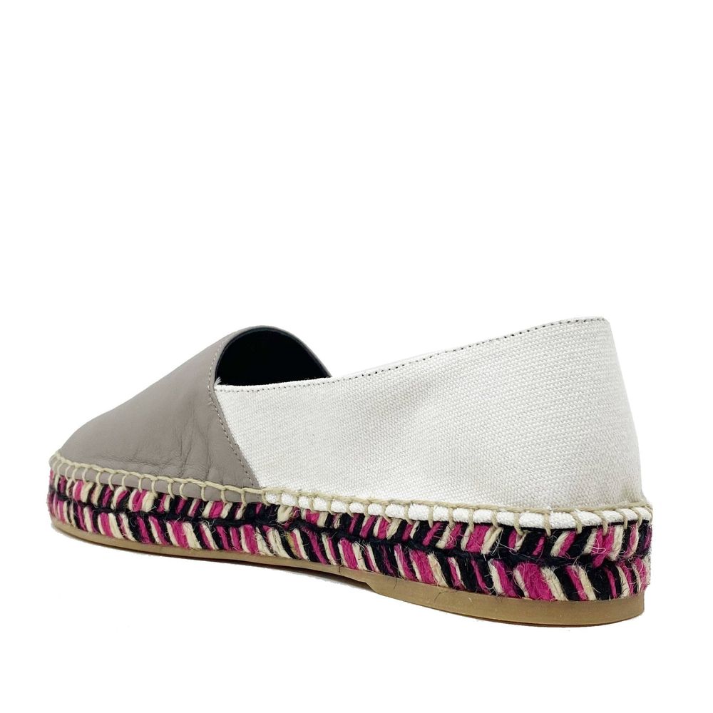 Off - White Leather Espadrilles - Beyzy Store - Off - White