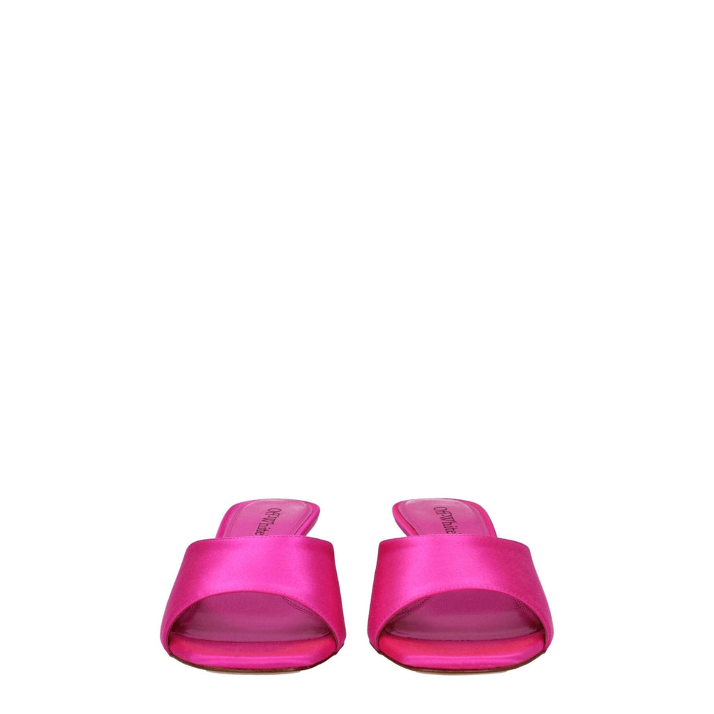 Off - White Pink Satin Sandal - Beyzy Store - Off - White