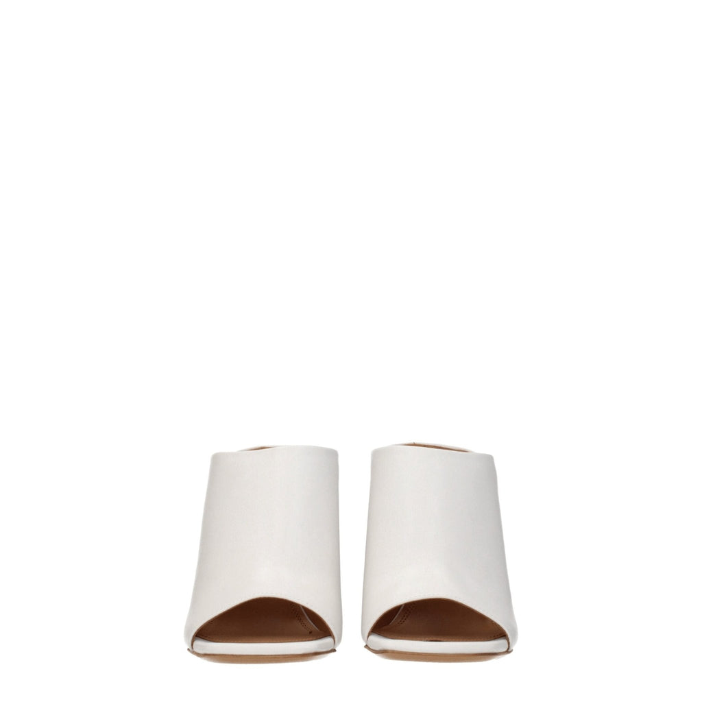 Off - White White Leather Sandal - Beyzy Store - Off - White