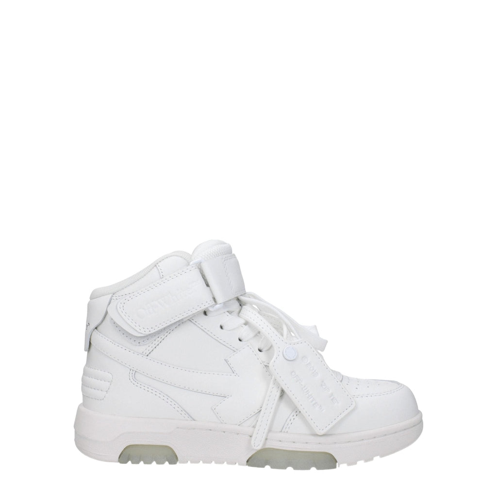 Off - White White Leather Sneakers - Beyzy Store - Off - White