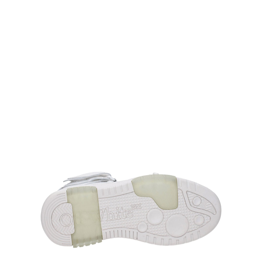 Off - White White Leather Sneakers - Beyzy Store - Off - White