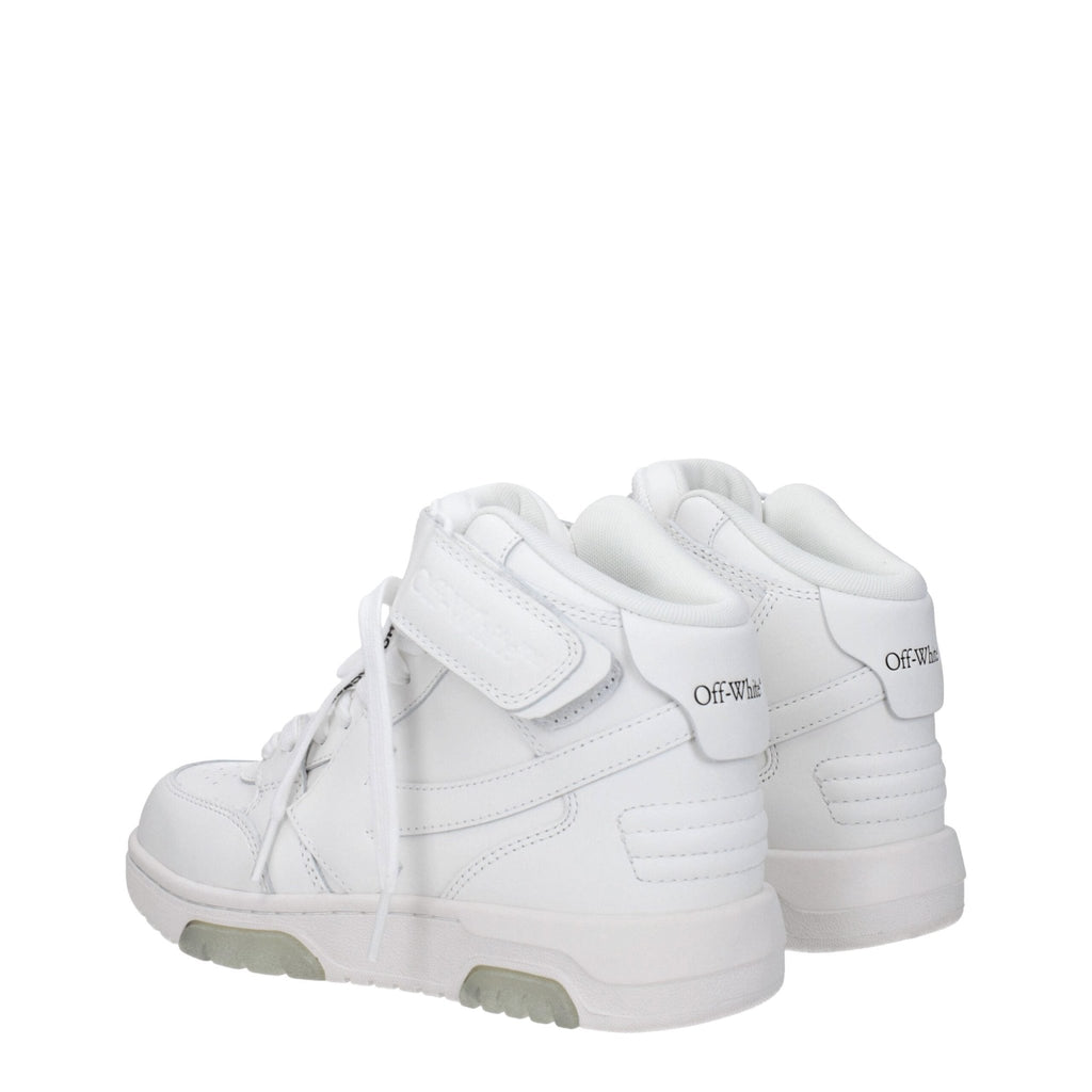 Off - White White Leather Sneakers - Beyzy Store - Off - White