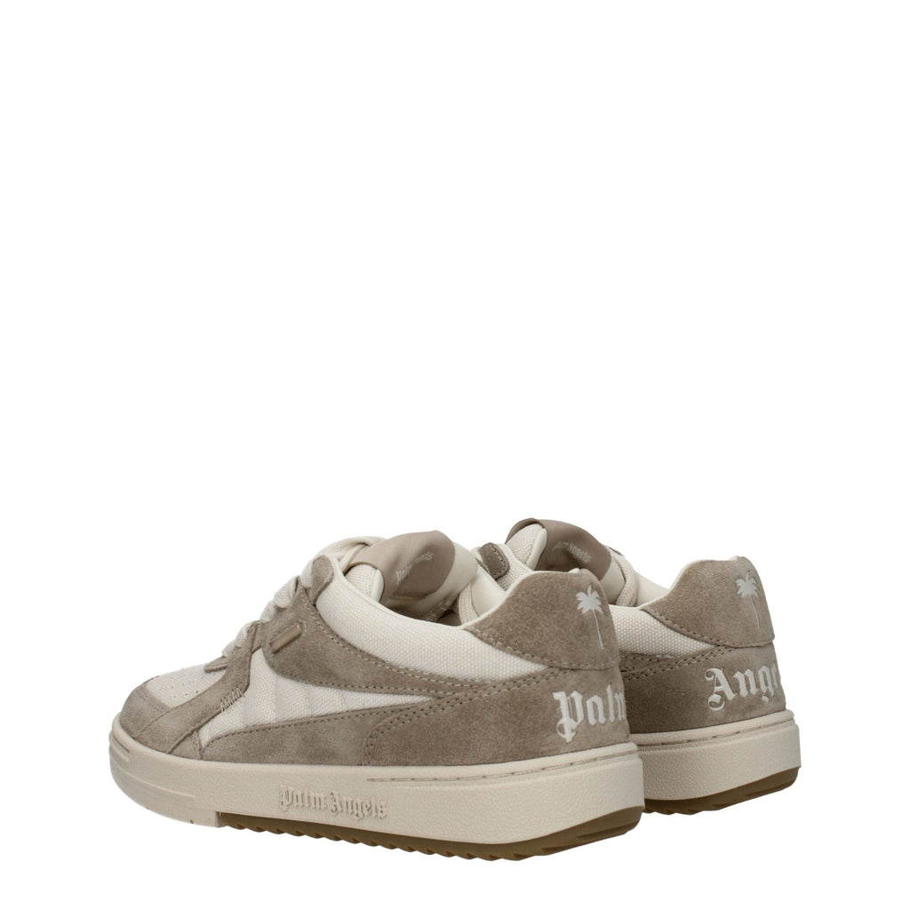 Palm Angels Beige Fabric Sneakers - Beyzy Store - Palm Angels