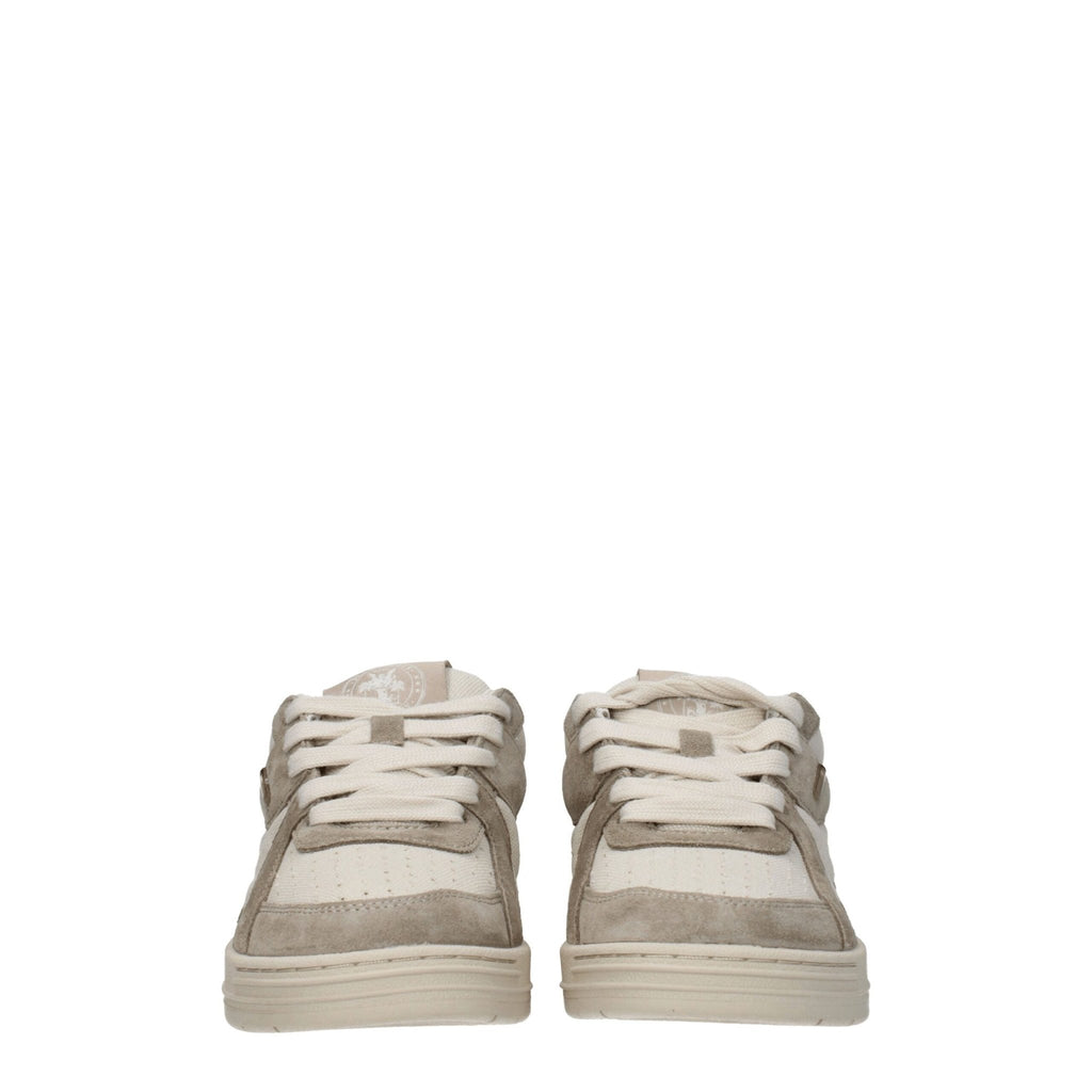 Palm Angels Beige Fabric Sneakers - Beyzy Store - Palm Angels
