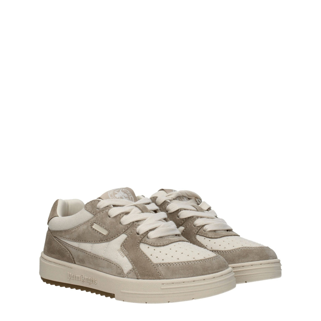 Palm Angels Beige Fabric Sneakers - Beyzy Store - Palm Angels