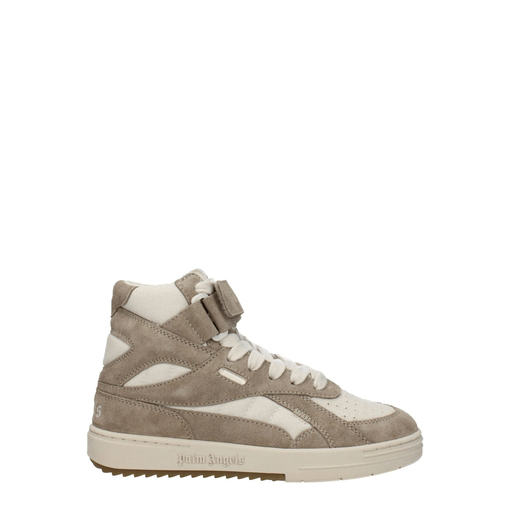 Palm Angels Beige Leather Sneakers - Beyzy Store - Palm Angels