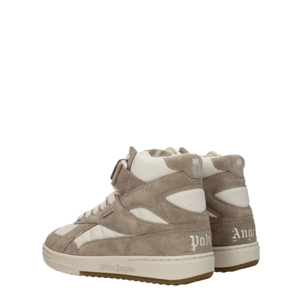 Palm Angels Beige Leather Sneakers - Beyzy Store - Palm Angels
