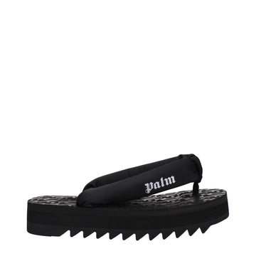 Palm Angels Black Fabric Flip - Flop Sandal - Beyzy Store - Palm Angels