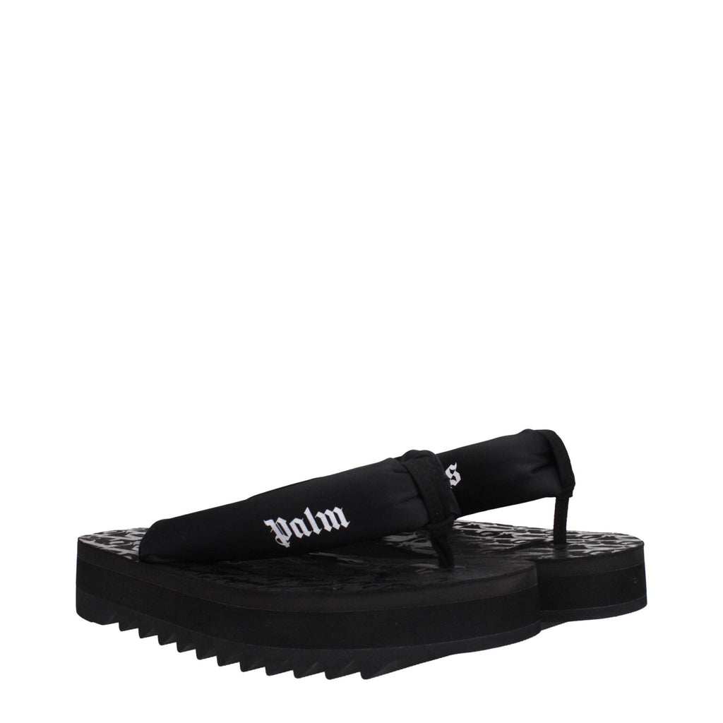 Palm Angels Black Fabric Flip - Flop Sandal - Beyzy Store - Palm Angels