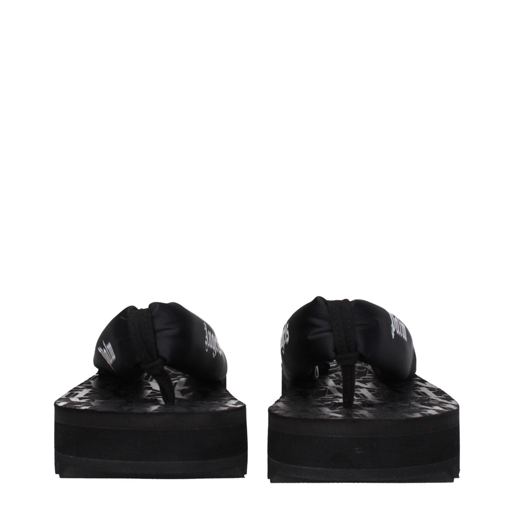 Palm Angels Black Fabric Flip - Flop Sandal - Beyzy Store - Palm Angels