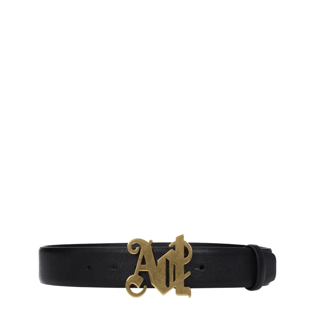 Palm Angels Black Leather Regular Belts - Beyzy Store - Palm Angels